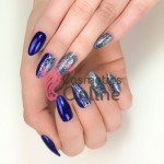 Oja UV Semilac 255 Platinum Silver Blue 7 ml